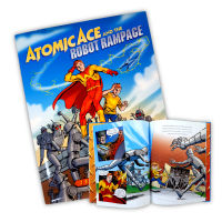 Wel-B Atomic Ace and the robot rampage หนังสือเด็ก หนังสือภาษาอังกฤษ หนังสือต่างประเทศ สื่อการเรียนรู้ นิทาน เสริมทักษะ