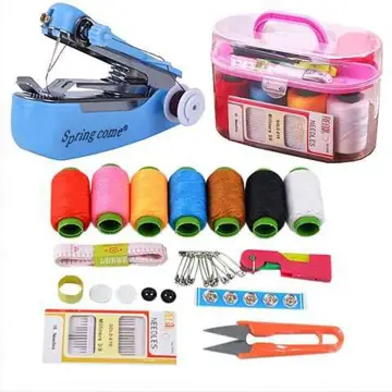 1pc Mini Portable Small Sewing Box Travel Household Sewing Kit