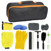 10pcsset Car Wash Cleaning Kit Microfiber Car Detailing Washing Tools Towels Blush Sponge Wash Glove Polish Applicator Pads