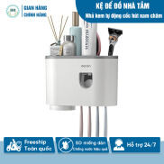 Kệ để đồ nhà tắm cốc hút từ tính, bộ nhả kem đánh răng tự động 1 cốc