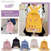 □ □☏Mochila Pequena Do Jardim De Infância กระเป๋ากระเป๋าเด็กน่ารักลายพิมพ์กระต่ายนักเรียนทุกวันกระเป๋านักเรียน Ao Ar Livre