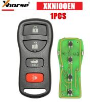 สาย XKNI00EN Xhorse รีโมทกุญแจสำหรับปุ่ม Nissan 4ปุ่มแยกกัน (เวอร์ชั่นภาษาอังกฤษ) ทำงานกับเครื่องมือกุญแจ VDI MINI