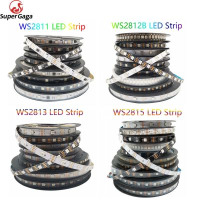 WS2812B WS2811 WS2813 WS2815  Pixel Smart RGB LED Strip WS2812 Individually Addressable 30/60//144 Leds/M Tape Light  DC12V DC5V LED Strip Lighting