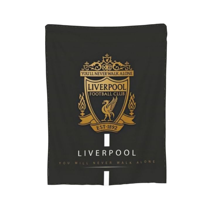 พร้อมส่ง-ผ้าห่ม-ผ้าไมโครฟลีซ-ผ้าสักหลาด-แบบนุ่มพิเศษ-ลาย-liverpool