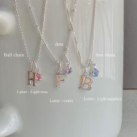 (code : 9N954 ลด65.-) SissyJewelry // สร้อยคอเงินแท้ Customized necklace  (ใส่จี้ช่องหมายเหตุ) Free gift box