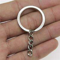 WYSIWYG 10pcs 2 Colors 28mm Keychain Split With Chain Rings Chains Jewelry Findings Components