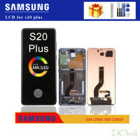 6.7 "Original AMOLED สำหรับ Samsung Galaxy S20 Plus G985 G985F จอแสดงผล LCD กรอบ Touch Screen Digitizer สำหรับ Galaxy S20Plus LCD