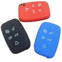 fgjfykjd 5 Buttons Silicone Shell Cover For LAND ROVER LR4 Range Rover Discovery Evoque Sport Smart Key Case