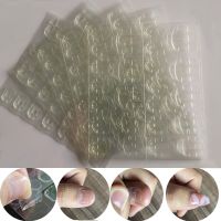 5Sheets 120pcs Double Sided False Nail Art Adhesive Tape Yellow Glue Sticker DIY Tips Fake Nail Acrylic Manicure Gel Solid Glue Adhesives Tape