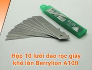 HCMHộp 10 lưỡi dao rọc giấy Berrylion khổ lớn A100
