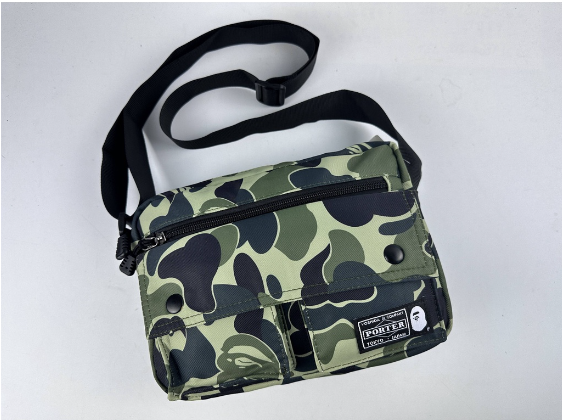 BAPE 1st Camo Utility Bag Yellow for Men