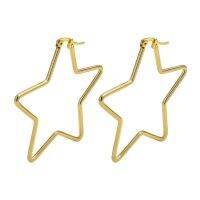 ✈ Vnox Chic Hollow Geometry Hoop EarringsGold Tone Anti Allergy EarringsMinimalist Dainty Jewelry