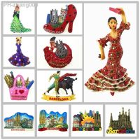 Spain Barcelona Fridge Magnets Tourist Souvenir Decoration Articles Handicraft Magnetic Refrigerator Collection Gifts