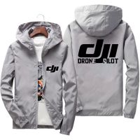 Bombardero Con Capucha Para Hombre Chaqueta Cortavientos Fina Inofficial Para Pilมีเกียรติ De Dron DJI,Bicdas De Vestir, Ropa Deportiva A Prueba De Viento,รวมทั้งหมด7XL