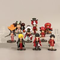 9ชิ้น/ล็อตหนึ่งชิ้น Luffy Zero นามิ Usopp Tony Chopper Nicji Franky Brook Action Figures ของขวัญของเล่นแบบจำลอง