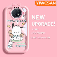 YIWESAN เคสสำหรับ Xiaomi Redmi โน๊ต9T เคสการ์ตูนสุนัขน่ารักลวดลายโปร่งใสใหม่อัปเกรดซิลิโคนนิ่มใสบางและให้ความรู้สึกดีเคสเคสมือถือกันกระแทกฝาครอบป้องกัน