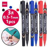 ปากกา ปากกากมาร์กเกอร์ 1Pcs/12Pcs ปากกาปากกามาร์กเกอร์ แดง/น้ำเงิน/ดำ 0.5-1.0มม เครื่องเขียน อุปกรณ์ออฟฟิต Marker Pen