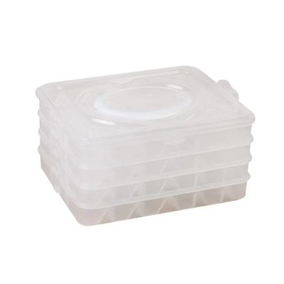 Multi-Level Quick-Frozen Dumpling Box Transparent Refrigerator Quick-Frozen Dumpling Fresh-Keeping Box