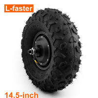 L-เร็วกว่า350W All Terrain ไฟฟ้าสาลี่ล้อ145/70-6ไขมันปิดแผนที่หยาบยาง14.5 "ไฟฟ้ารถเข็นมอเตอร์เกียร์