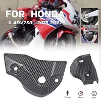 ▼ อุปกรณ์เสริมสำหรับมอเตอร์ไซค์ HONDA XADV 750 X-ADV 750 2017-2020ประดับด้านหลังคาร์บอนไฟเบอร์คาลิปเปอร์อุปกรณ์ป้องกันฝาครอบหลังแผ่นครอบ