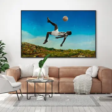 Vintage Maradona Pele Zidane Poster Canvas Painting Football Legend Play  Soccer Game Wall Art For Living Room Home Decor Cuadros