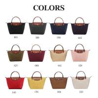 ร้อน "【ขายพิเศษที่จะให้กลับไปที่แฟนๆ】เดิม Longchamp LE Pliage 1621 089ขนาดเล็กสั้นจับผู้หญิงไหล่สะพายกระเป๋าถือเกี๊ยวกระเป๋า