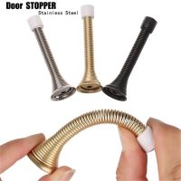 Iron Spring Door Crash Pad Door Handle Guard Stopper Anti-Collision Wall Protector Door Stopper Lock Protective Decorative Door Stops