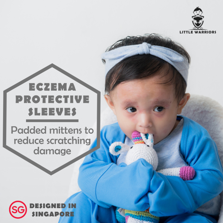 Eczema Protective Sleeves for Babies and Children in Royal Blue