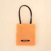 TWENTYFIFTH [Cantaloupe] Fluffy Mini Tote