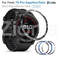 Zionia เคสนาฬิกาสำหรับ Garmin Fenix 7X Pro Solar/7X Sapphire Solar Fenix7X เคสฝาพับมีกาวป้องกันรอยขีดข่วนทำจากสเตนเลสสตีลอุปกรณ์เสริมสำหรับเปลี่ยนนาฬิกาสปอร์ต