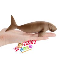 Monkey Toys - โมเดลสัตว์ Dugong พยูน เทาครีม ขนาด 14.20 CM (จากหาดใหญ่)