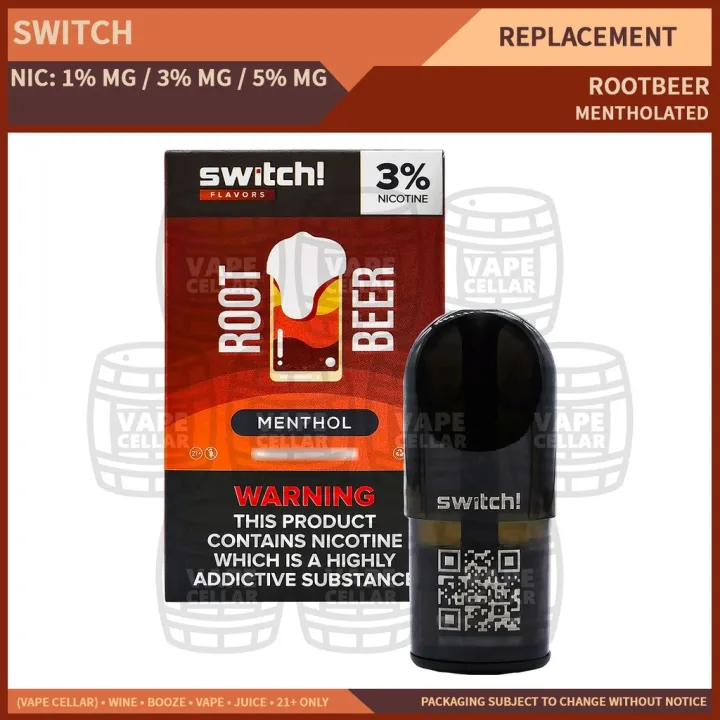 Switch Flavors Pods RELX Essential Infinity Rootbeer (1 3 5 ) Vape