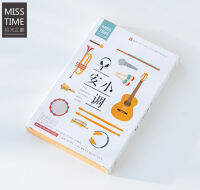 【❁】 （hgestore） ที่คั่นหนังสือโปสการ์ดเพลงยามเช้า MISS TIME กระดาษเขียนจดหมายคำทักทาย/1 = 1 Pack = 30