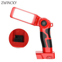 ZWINCKY 12W Portable LED Warning Light Work Light Outdoor Lighting For Milwaukee Power Tools 18V Lithium Battery high. quality