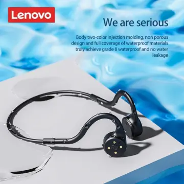 Lenovo Wireless Bone Conduction Earphones Swimming IPX8 Waterproof MP3  Headphone
