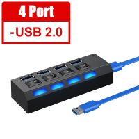 ฮับ Usb 3 0ตัวแยก Usb Usb หลายฮับพอร์ต3.0 Usb หลากหลาย Extensor หลาย Extender สวิตช์2.0ฮับพร้อมอะแดปเตอร์ไฟสำหรับพีซี