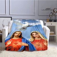 Jesus Faith Blanket Pretty Kids Warm Blanket High Quality Flannel Soft Comfortable Blanket Home Travel Blanket Birthday Gift