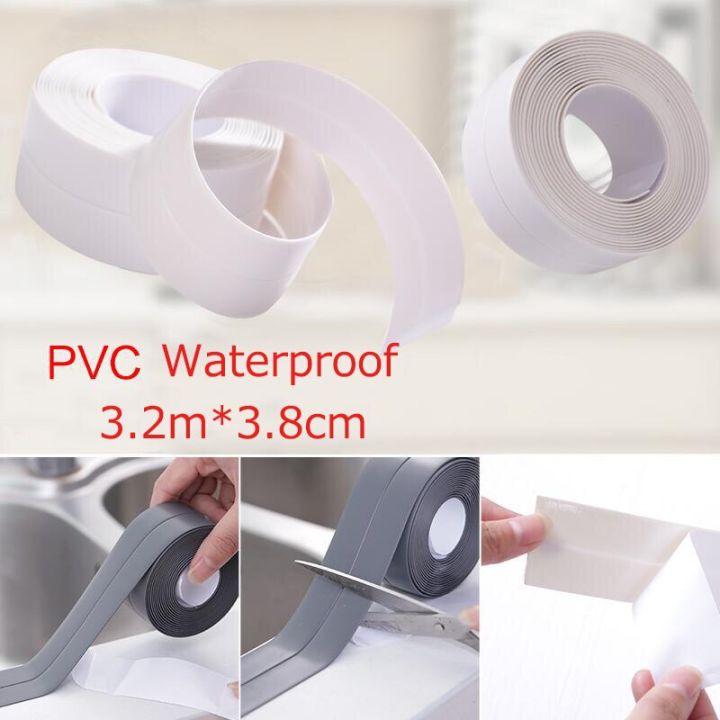mildew-proof-self-adhesive-kitchen-waterproof-tape-bathroom-toilet-wall-corner-line-sink-sealing-sticker-3-2m-3-8cm-adhesives-tape