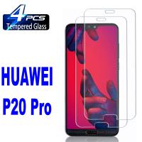 P40 Huawei P20 Pro กระจกนิรภัยสำหรับ E Lite 4ชิ้น,P30 P20ฟิล์มแก้วป้องกันหน้าจอขนาดเล็ก P50