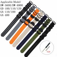 ▥┅ UTHAI P21 strap for GA110/DW5600 nylon canvas strap for GA400 with adapter watchband for GD-100/G-8900/DW-6900