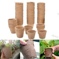 100pcs 8cm Paper Pot Plant Starting Flower Nursery Cup Kit Organic Biodegradable Eco-Friendly Cultivation Garden ToolsYB23TH