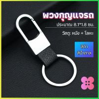 Winsome พวงกุญแจรถ พวงกุญแจ พวงกุญแจโลหะ + หนัง car keychain