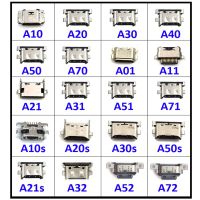 10Pcs Micro USB Connector แจ็คพอร์ตชาร์จแท่นวางสําหรับ Samsung A20 A30 A50 A70 A51 A21s A01 A30s A20s A50s A11 A31 A52 A02s A32