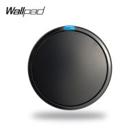 Wallpad L6 Black Glass Crystal 1 2 3 4 Gang Wall Switch Motion Body Sensor Step Light DIY Free Combination