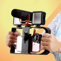 Ulanzi U RIG PRO 3 SMARTPHONE VIDEO RIG อุปกรณ์กันสั่น ด้ามจับถ่าย Video สำหรับมือถือ พร้อมช่องฮอตชู 3 ช่อง