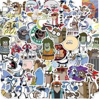 50PCS Cartoon Regular Show Stickers Style Stickers for Laptop Skateboard Computer Guitar Kids Cartoon Sticker