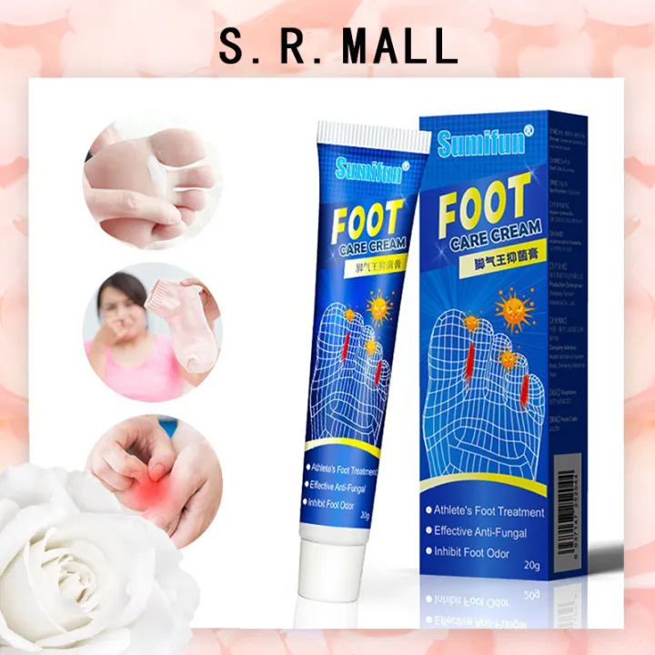 S.R. Foot Odor Treatment Cream Anti bacterial Anti Itching Odor Care