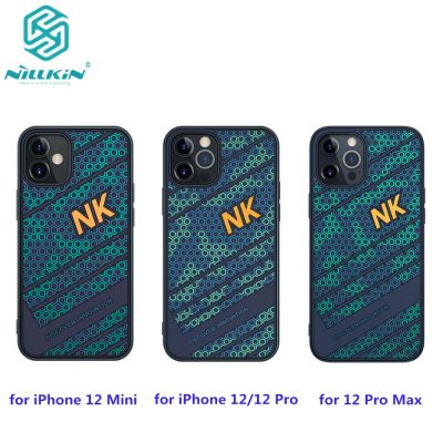 「16- digits」เคส NILLKIN Striker สำหรับ iPhone 12 Mini Silicone PC ฝาหลังสำหรับ iPhone 12/12 Pro Case กันกระแทกเรียบสำหรับ12 Pro Max Case
