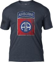 7.62 Design Army 82nd Airborne Division Distressed Patriotic Mens T Shirt