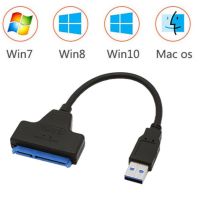 【YF】 USB 3.0 3 Cable Sata to 6 Gbps Support 2.5 Inches External HDD Hard Drive 22 Pin III